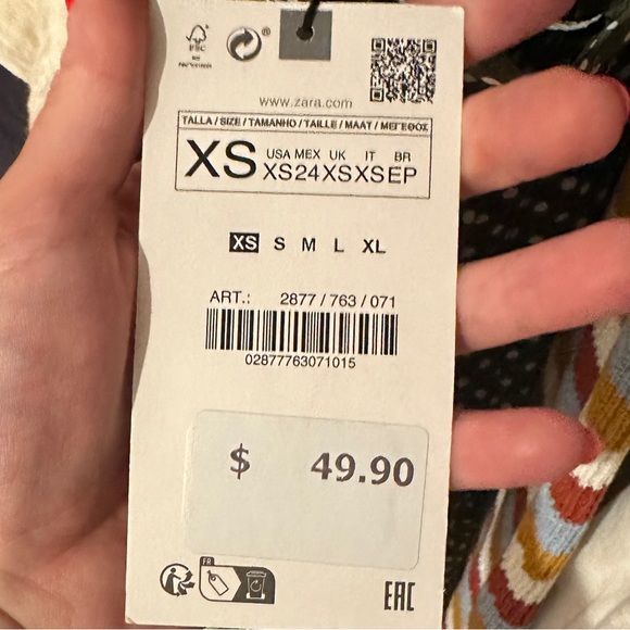 NWT Zara summer polkadot midi dress - Picture 3 of 3